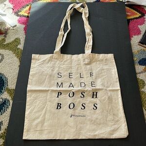 Self Made Posh Boss Poshmark tote bag from poshfest